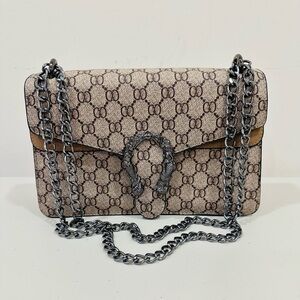 ZUOBAOYOUDAI Women's Crossbody Shoulder Bag, PU‎ Leather, Printed  Brown